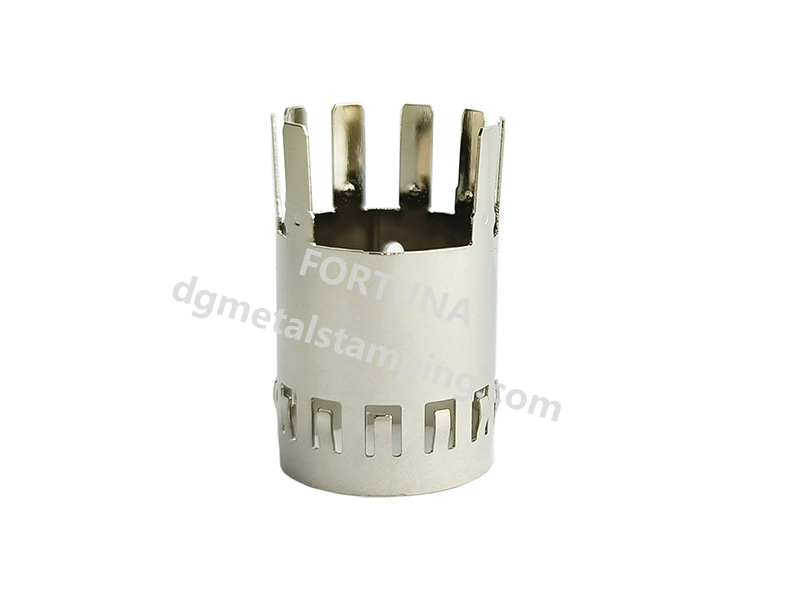 Caja protectora con estampado de metal niquelado brillante 1